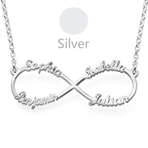 Infinity Necklace 4 Names