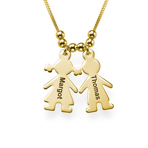Necklace with Children Charms