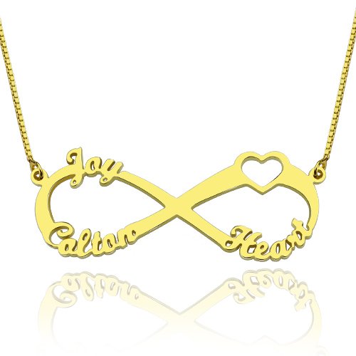 Heart Infinity Name Necklace