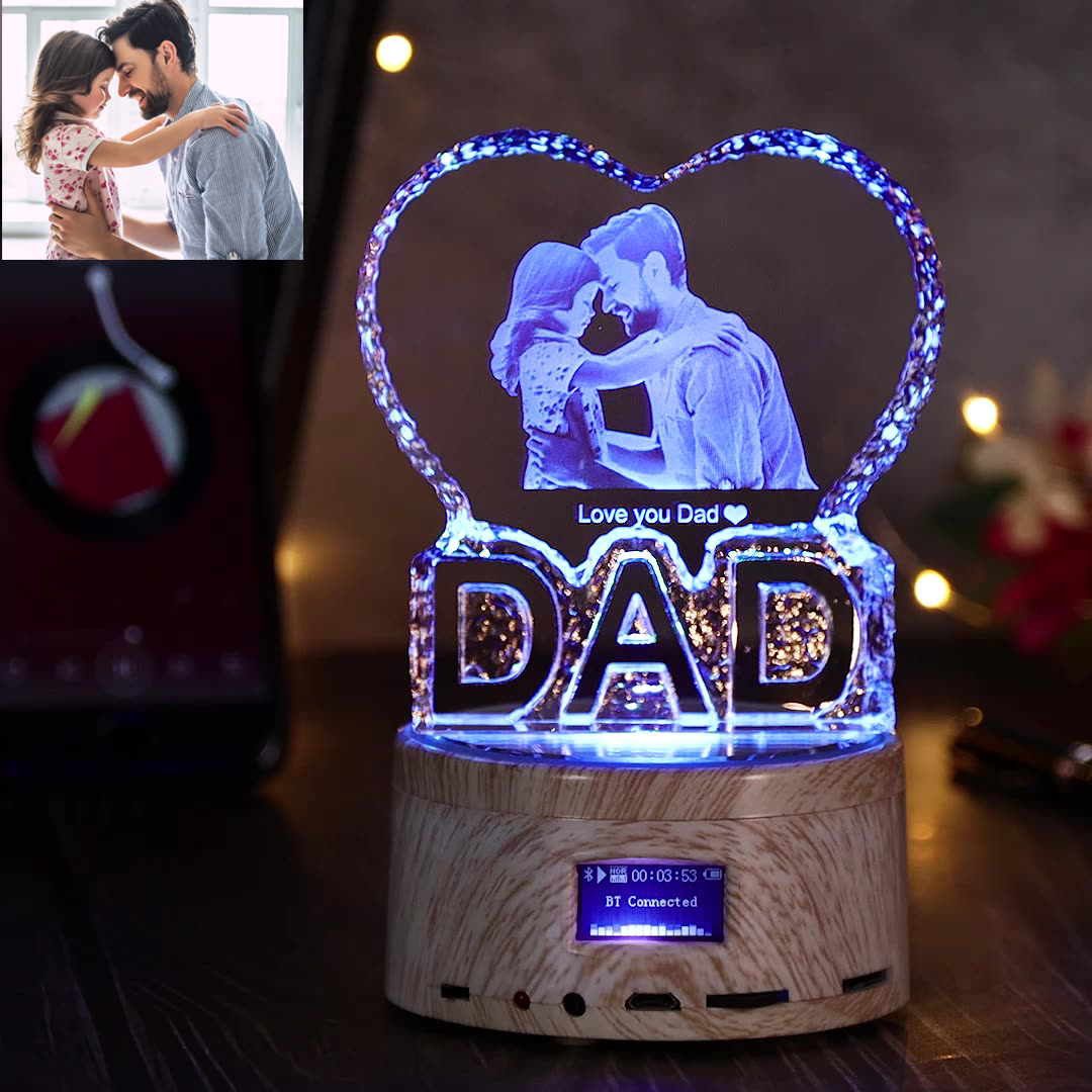 DAD - Bluetooth Photo Music Crystal Light