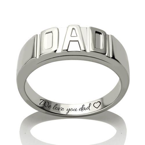 Personalized Men's DAD Ring