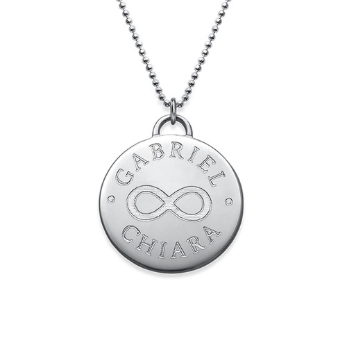 Engraved Infinity Symbol Necklace