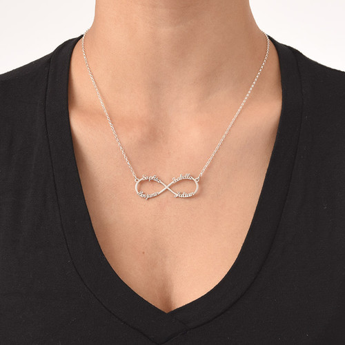 Infinity Necklace 4 Names