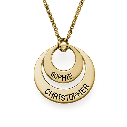 Jewelry for Moms - Disc Necklace in Gold Plating