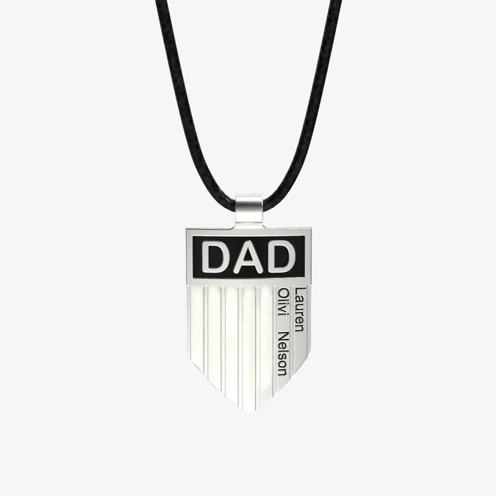 Personalized Name Shield Necklace