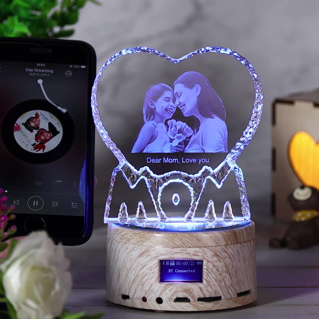 MOM - Bluetooth Photo Music Crystal Light