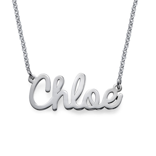 Personalized Jewelry - Cursive Name Necklace in 18k Gold Plating