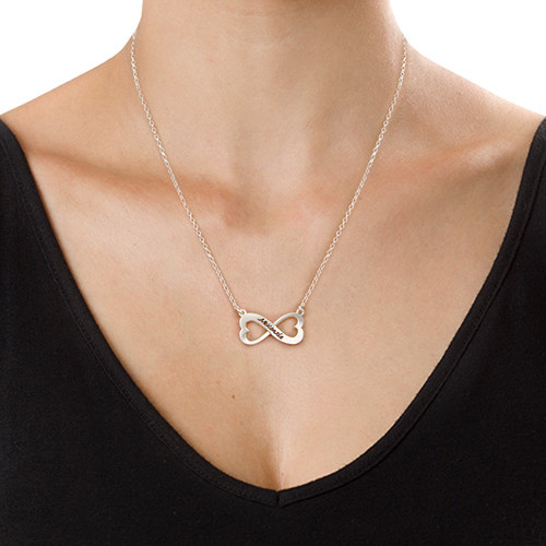 Personalized Infinity Heart Necklace