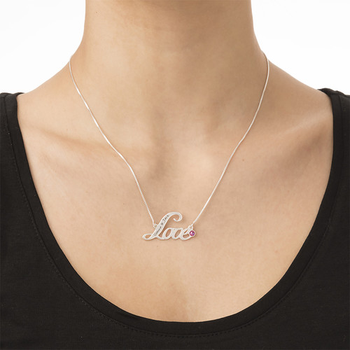 Personalized Script Love Necklace